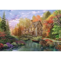 Puzzle Trefl 1500 piese - Casuta de langa lac