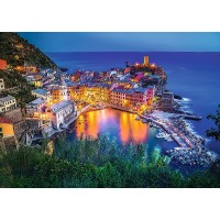 Puzzle Trefl 2000 piese - La apus in Vernazza Italia