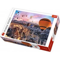 Puzzle Trefl - In aer cu balonul 3000 piese