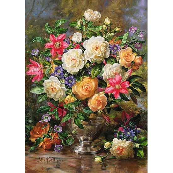 Puzzle Trefl 4000 piese - Flori pentru Regina Elisabeta