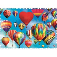Puzzle Trefl cu piese ciudate - Baloane colorate 600 piese