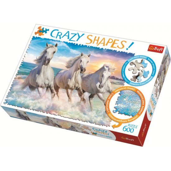 Puzzle Trefl cu forme ciudate - La galop prin valuri 600 piese