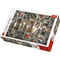 Puzzle Trefl Tavanul Capelei Sixtine 6000 piese