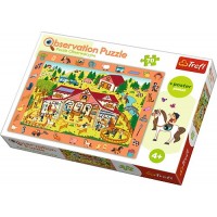 Puzzle Trefl de observatie In vizita la grajduri 70 piese