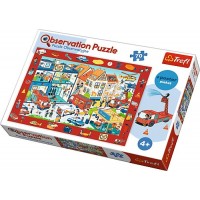 Puzzle Trefl de observatie La pompieri 70 piese