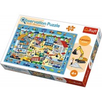 Puzzle Trefl de observatie Pe santier 70 piese