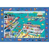 Puzzle Trefl de observatie Vizita in port 70 piese