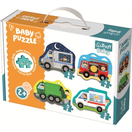 Puzzle Trefl Baby Clasic Vehicule si meserii