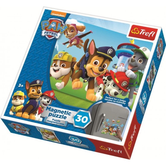 Puzzle magnetic 30 piese Paw Patrol Trefl