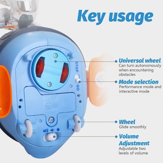 Ratoi interactiv albastru cu saxofon Hola Toys