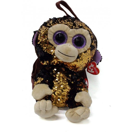 Rucsac de plus cu paiete maimuta Coconut Ty