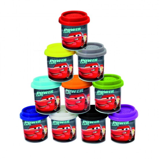 Set 10 cutii cu plastilina Cars