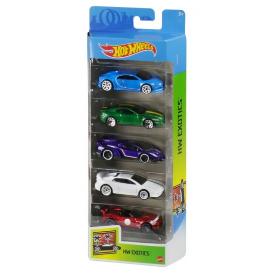 Set 5 masini Hot Wheels design Exotic