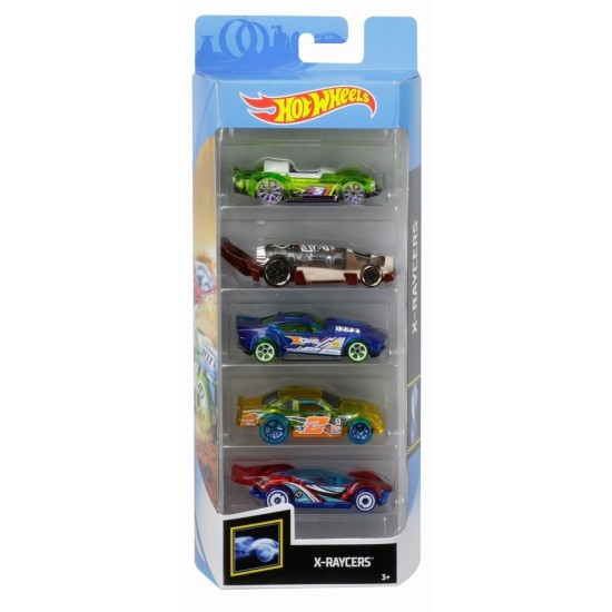 Set 5 masini Hot Wheels X Raycers