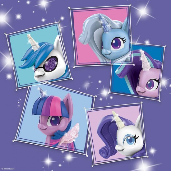 Set 5 ponei Unicorn Sparkle cu accesorii My Little Pony