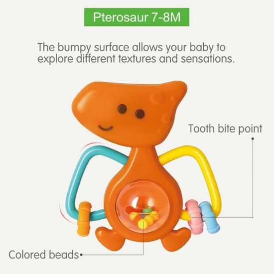 Set 5 zornaitoare dinozauri multicolori Hola Toys