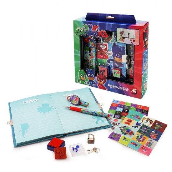 Set agenda si accesorii Eroi in Pijamale