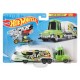 Set camion si masina sport Hot Wheels Tooned Up