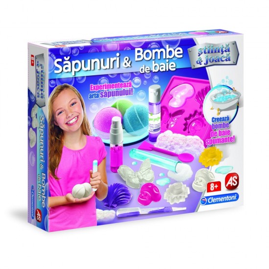 Set Clementoni - Creeaza sapunuri si bombe spumante de baie