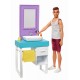 Set de joaca Barbie - Ken cu mobilier si accesorii baie