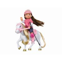 Set papusica Evi cu calut alb