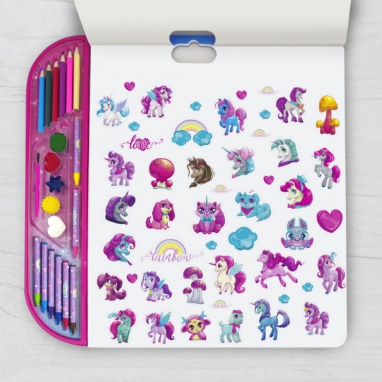 Set pentru desen 5 in 1 Gigablock Unicorn