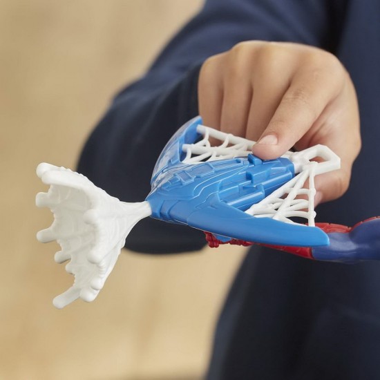 Figurina Spider-Man cu echipament si lansator 30 cm