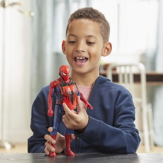 Figurina Spider-Man cu echipament si lansator 30 cm