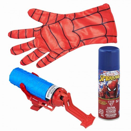 Lansator Spider-Man cu manusa 2 in 1 cu spuma si apa