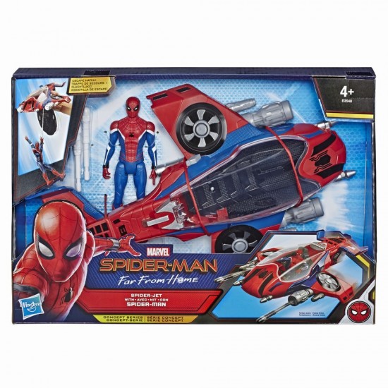 Nava cu lansator si figurina Spider-Man
