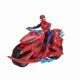 Figurina Spiderman cu motocicleta