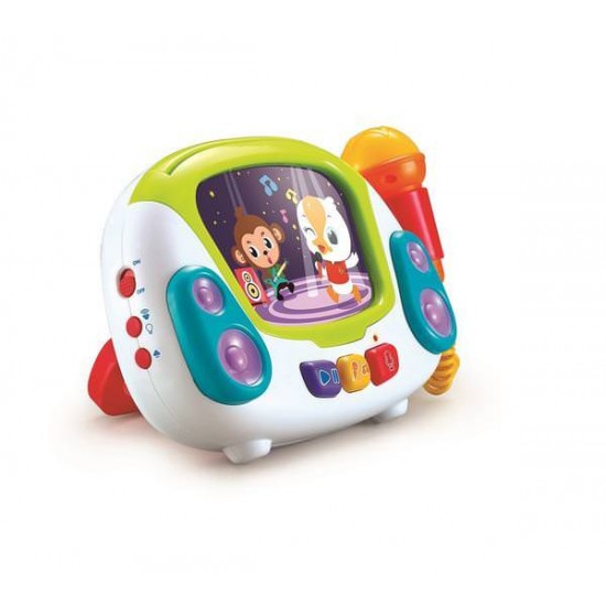 Statie Karaoke Jukebox cu microfon Hola Toys