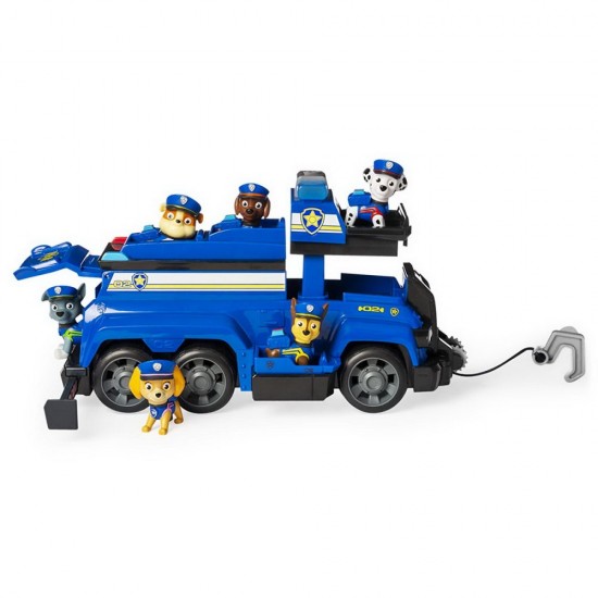 Super masina de politie Chase cu 6 catelusi Paw Patrol