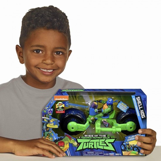 Vehicul cu figurina Leonardo Testoasele Ninja 