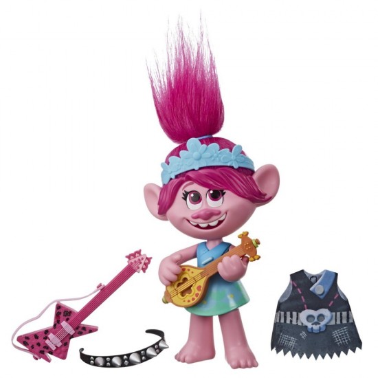 Figurina muzicala Trolls Poppy Pop to Rock