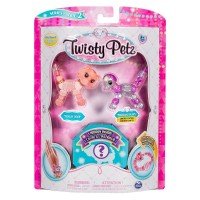 Set 3 bratari animalute catel, tigru si surpriza Twisty Petz