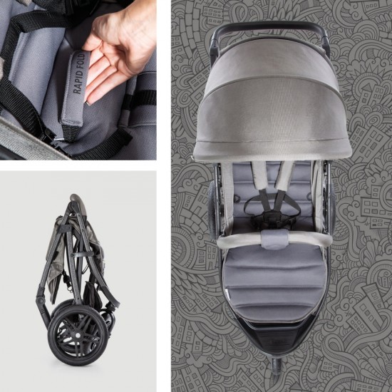 Carucior 3 in 1 Rapid 3R Trio Set Charcoal
