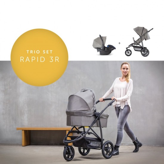 Carucior 3 in 1 Rapid 3R Trio Set Charcoal