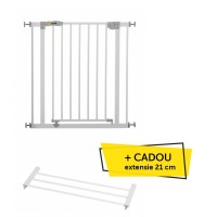 Poarta Siguranta Open'n Stop White + Cadou Extensie 21 cm White - 75 - 101 cm