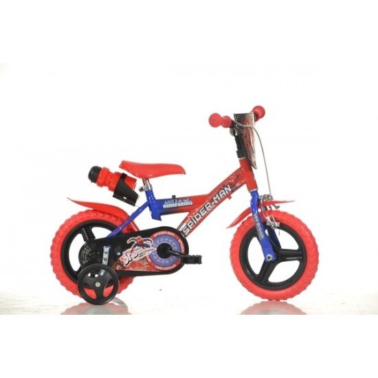 Bicicleta copii Spiderman 12 inch Dino Bikes 123S