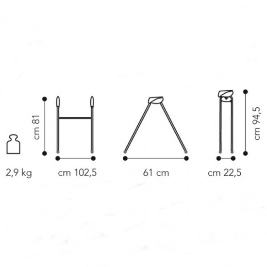 Suport metalic cada pliabil Brevi 561