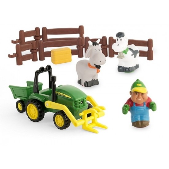 Set de joaca Tractor cu incarcator Biemme Johnny Deere