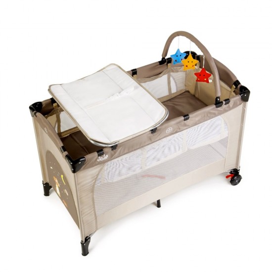 Patut pliant 2 niveluri Juju Sleepy Baby Sweet Dreams