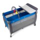 Patut pliant aluminiu 2 niveluri Juju Sweet Naps, Albastru-Gri