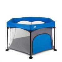 Tarc de joaca pliant Juju Play All Day Albastru-Gri