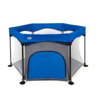 Tarc de joaca pliant Juju Play All Day Albastru-Gri