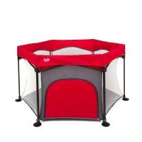 Tarc de joaca pliant Juju Play All Day Rosu-Gri