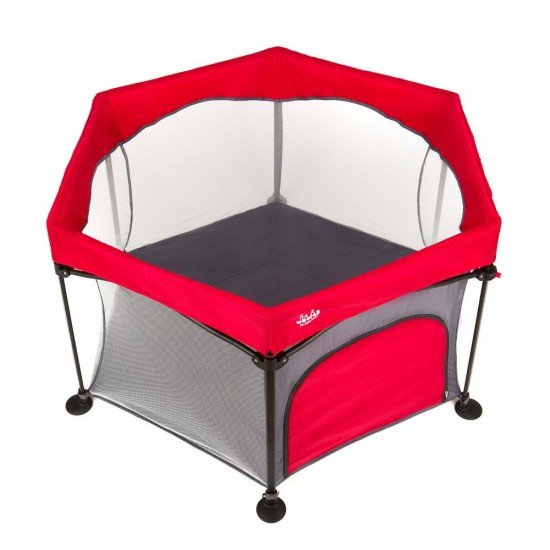 Tarc de joaca pliant Juju Play All Day Rosu-Gri