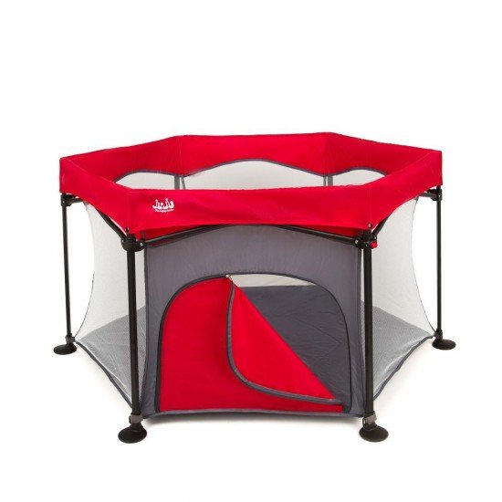 Tarc de joaca pliant Juju Play All Day Rosu-Gri