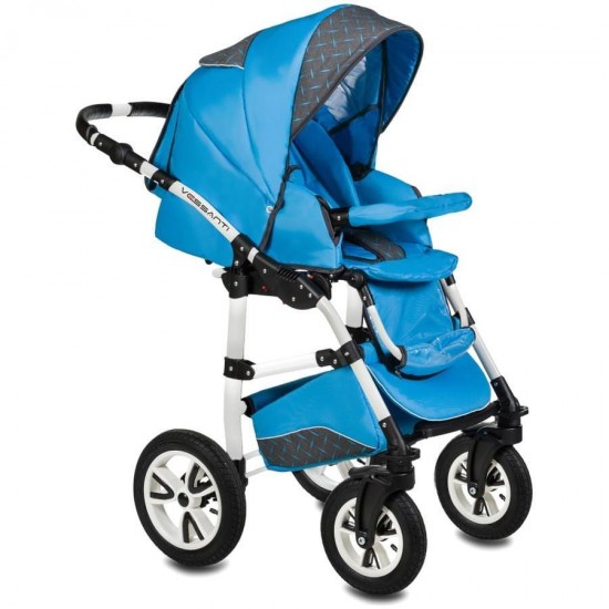 Carucior Flamingo Easy Drive 3 in 1 - Vessanti - Blue